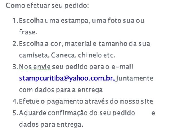Como efetuar seu pedido